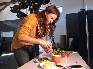 Dann wird „aufgebaut“ — hier: Highlight Fotostudio.